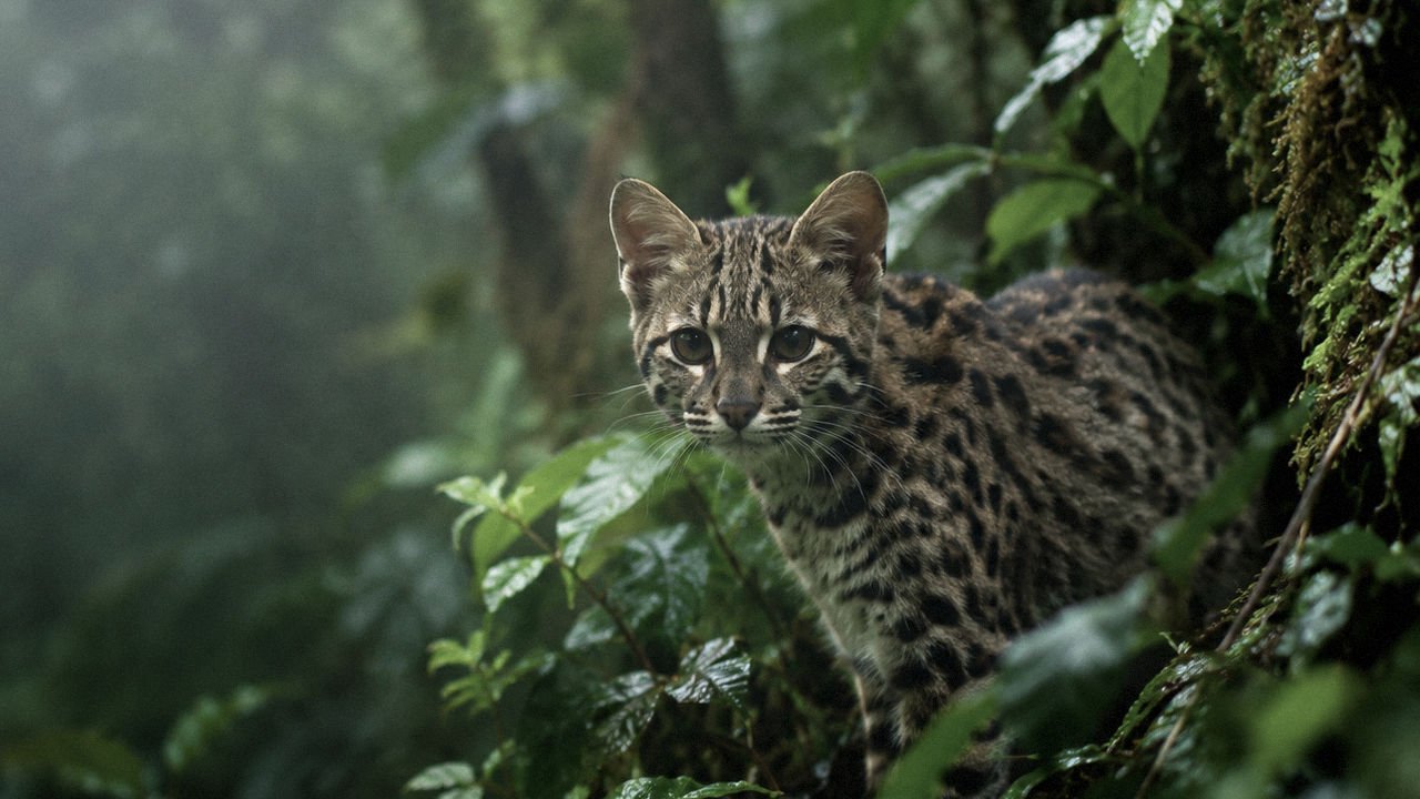 Leopardus Tilcayo Small Wild Cat Bolivia Cloud Forest